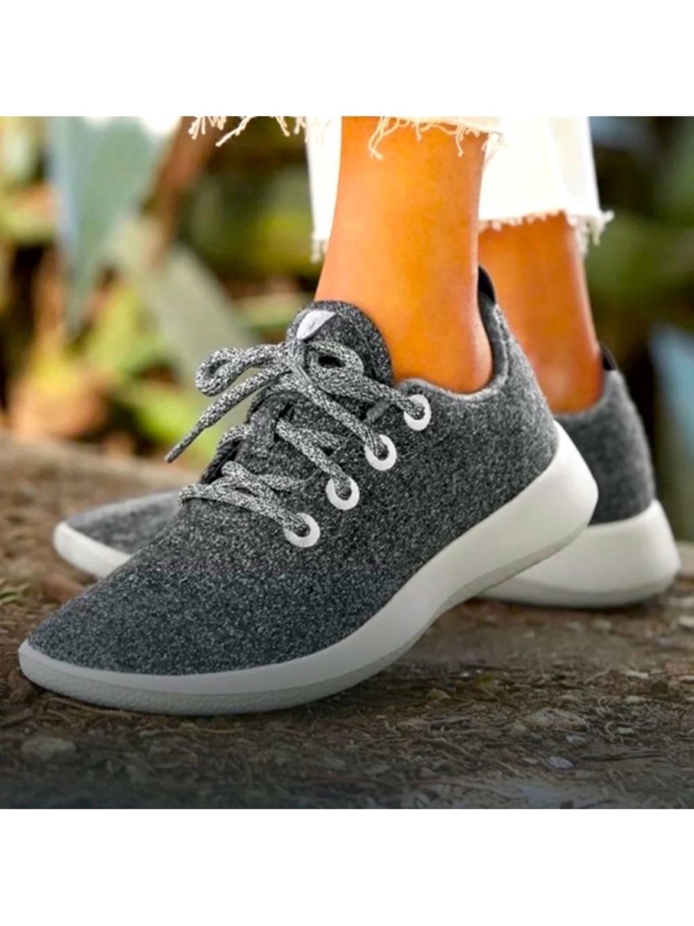 Allbirds Wool Runner Lace-up Sneakers Gray Athletic Low Top Women 7